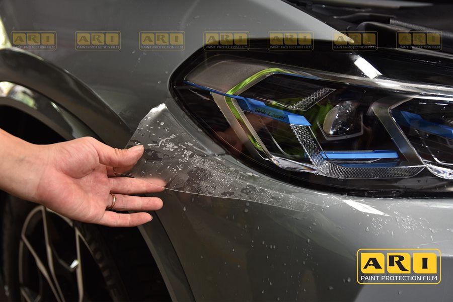 Dán PPF đèn xe + cột AB cho BMW X4 - Tự phục hồi vết xước