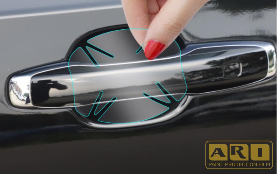 Dán PPF tay nắm cửa, hõm tay cầm xe hơi ô tô giá rẻ, chống trầy