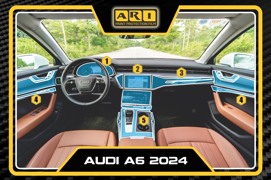 Dán PPF nội thất Audi A6 2024