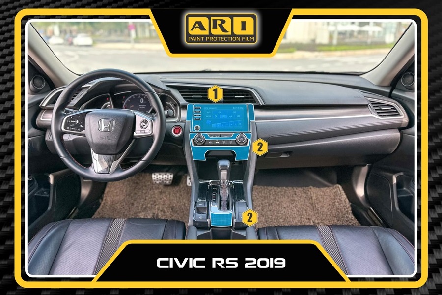 Dán PPF nội thất Honda Civic RS 2019