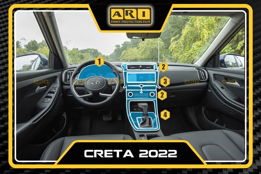 Dán PPF nội thất Hyundai Creta 2022