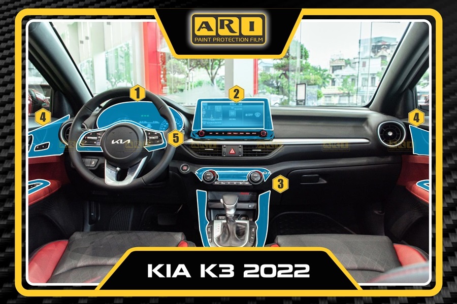 Dán PPF nội thất KIA K3 2022