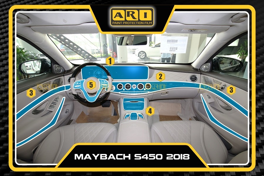 Dán PPF nội thất Maybach S450 2018