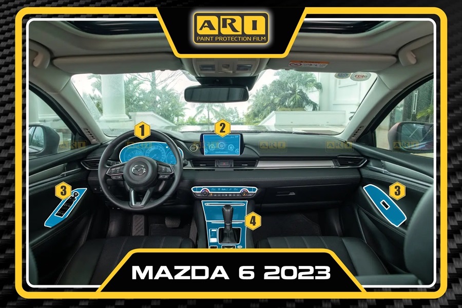 Dán PPF nội thất Mazda 6