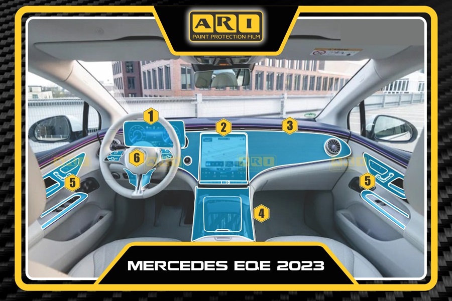 Dán PPF nội thất Mercedes EQE 2023