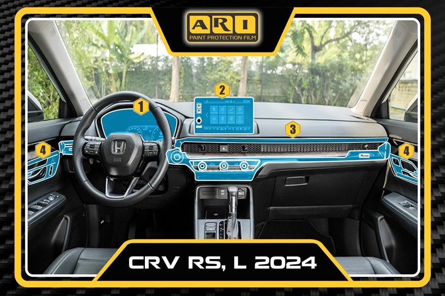 Dán PPF nội thất ô tô Honda CRV 2024 Phiên Bản L, RS