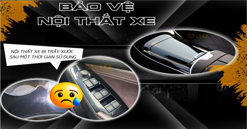 Dán PPF nội thất ô tô. Phim PPF ARI cắt CNC sẵn theo khuôn các xe