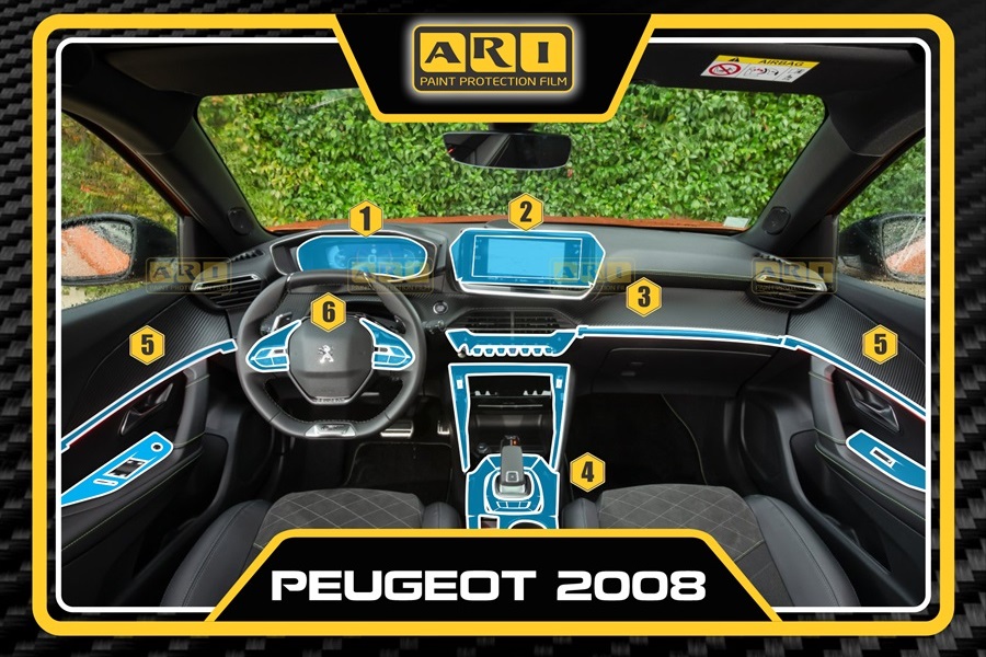 Dán PPF nội thất Peugeot 2008