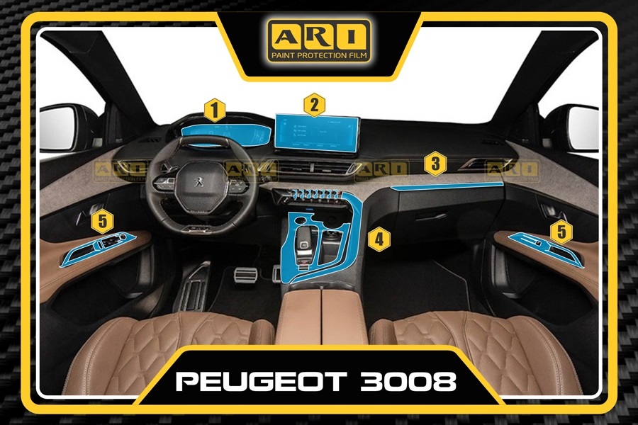 Dán PPF nội thất Peugeot 3008