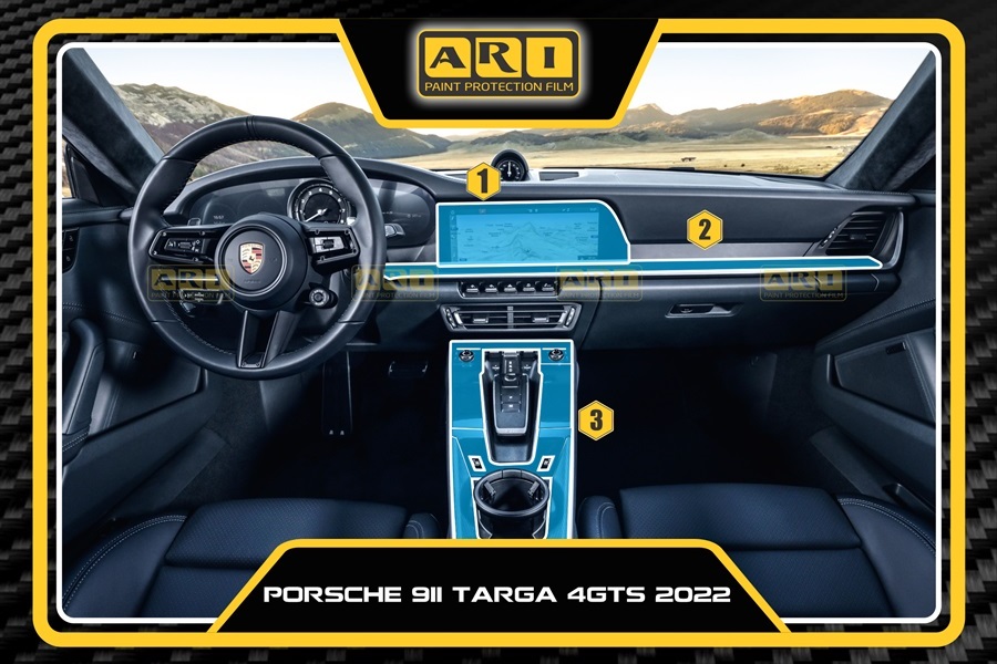 Dán PPF nội thất Porsche 911 Targa 4 GTS