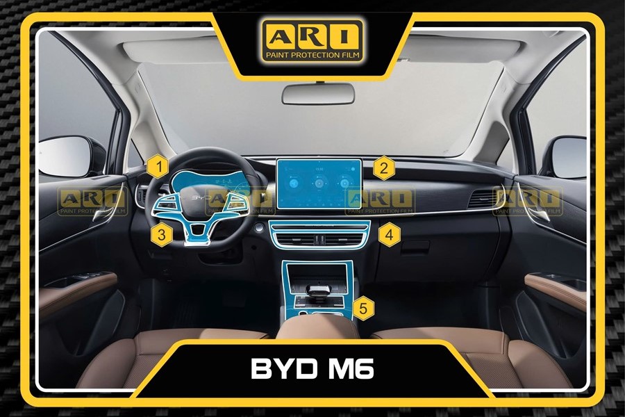 Dán PPF nội thất BYD M6