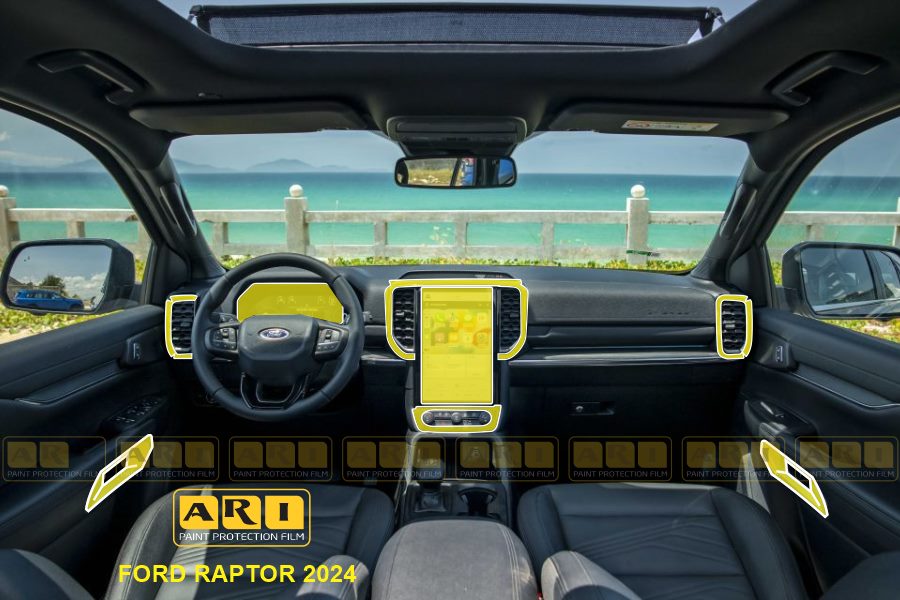 Dán PPF nội thất Ford Raptor