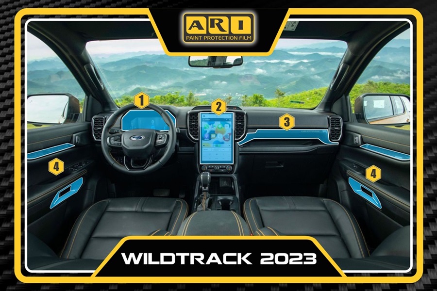 Dán PPF nội thất Ford Wildtrak
