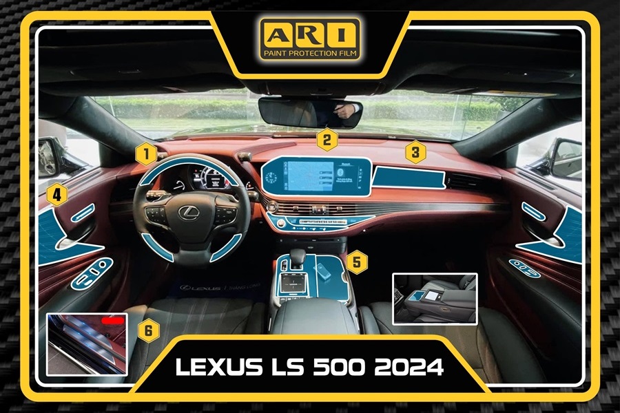 Dán PPF nội thất xe Lexus LS 500