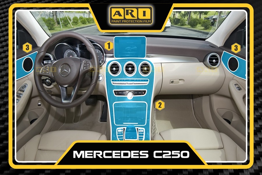 Dán PPF nội thất xe Mercedes C250
