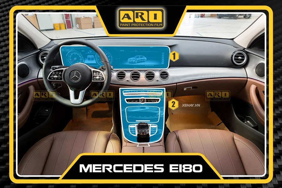 Dán PPF nội thất xe Mercedes E180