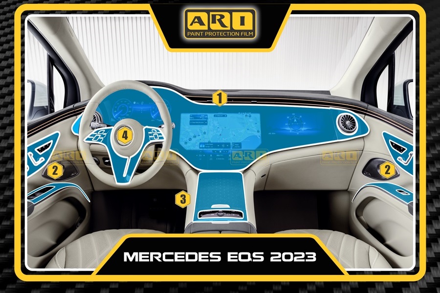 Dán PPF nội thất xe Mercedes EQS