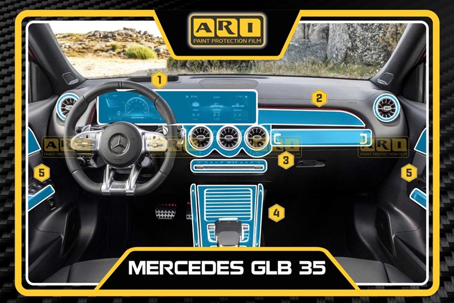 Dán PPF nội thất xe Mercedes GLB 35