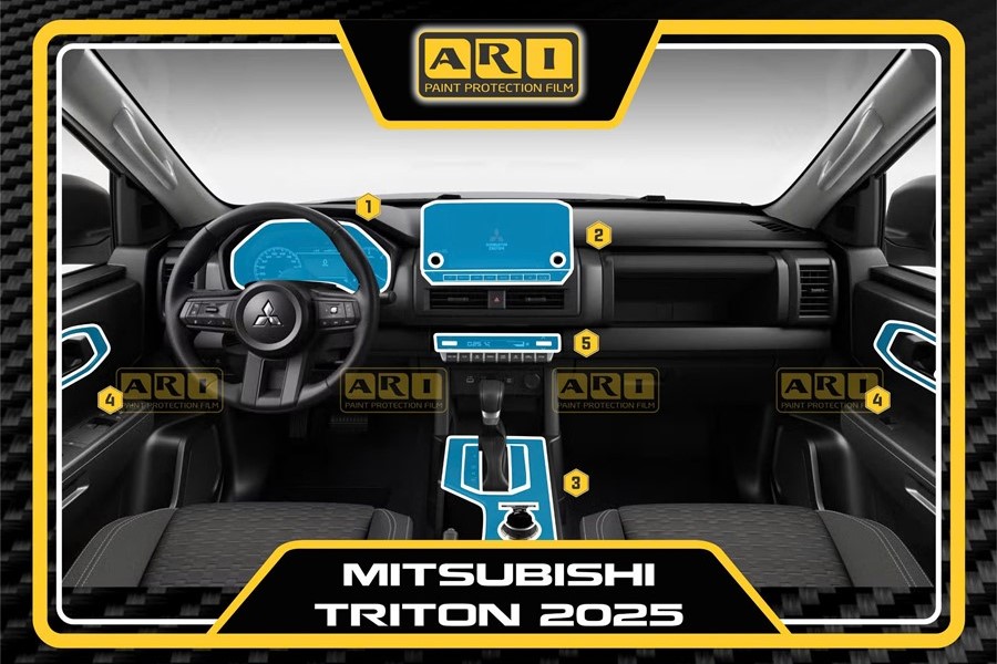 Dán PPF nội thất Mitsubishi Triton