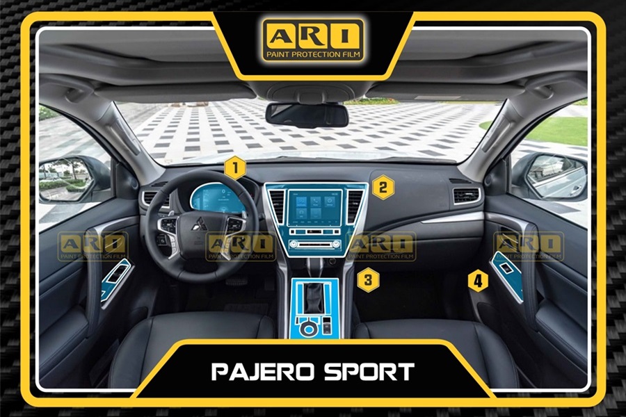 Dán PPF nội thất xe Pajero Sport