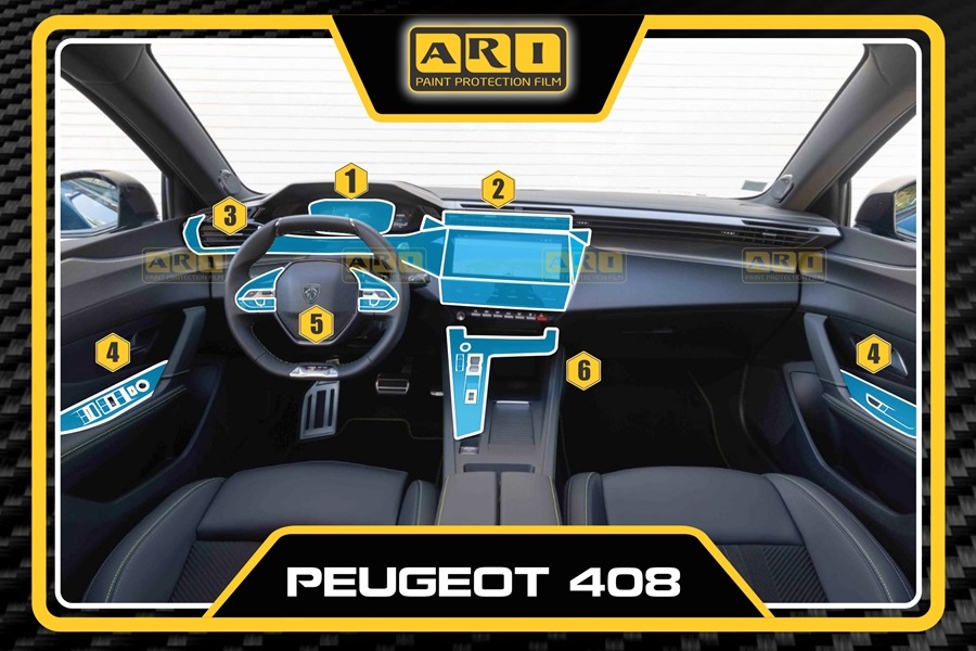 Dán PPF nội thất xe Peugeot 408