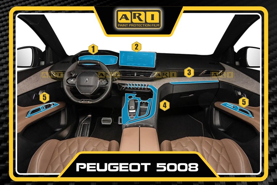 Dán PPF nội thất Peugeot 5008