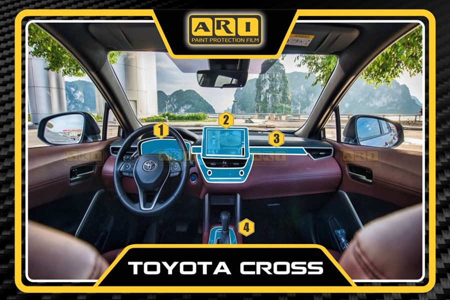 Dán PPF nội thất Toyota Cross