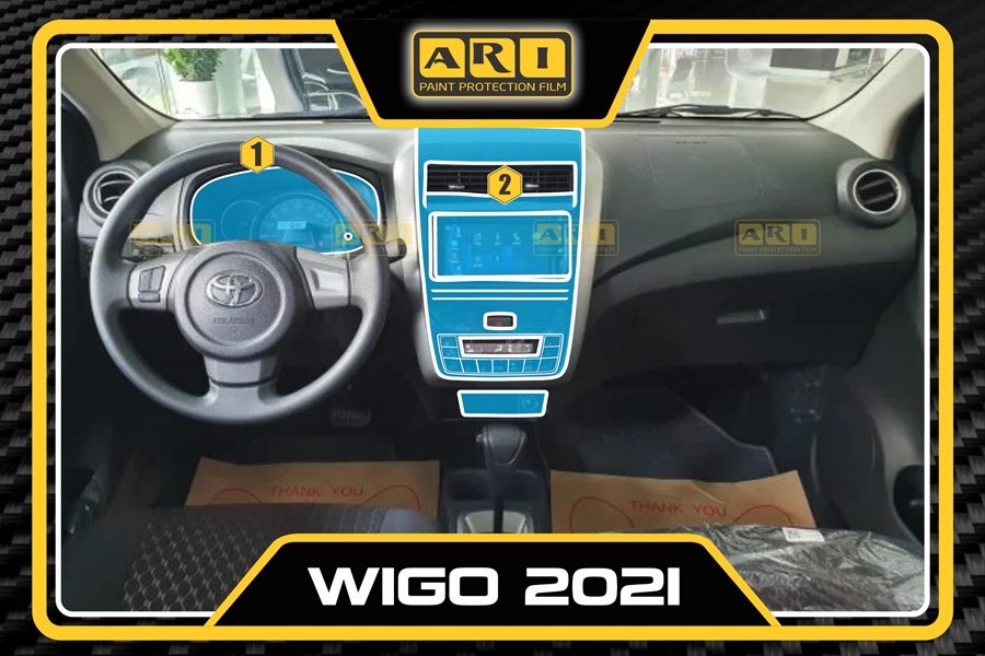 Dán PPF nội thất Toyota Wigo 2021