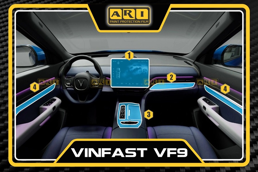 Dán PPF nội thất xe Vinfast VF9