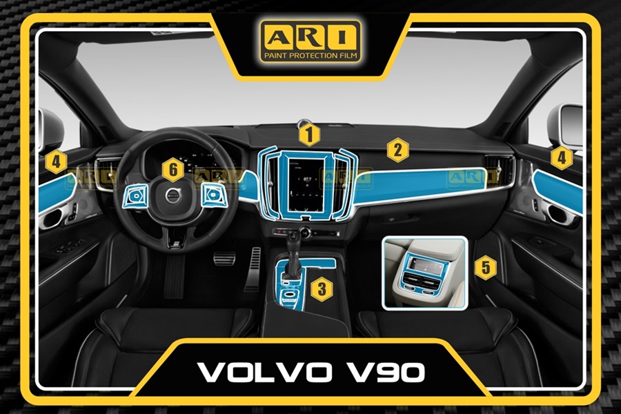 Dán PPF nội thất Volvo V90