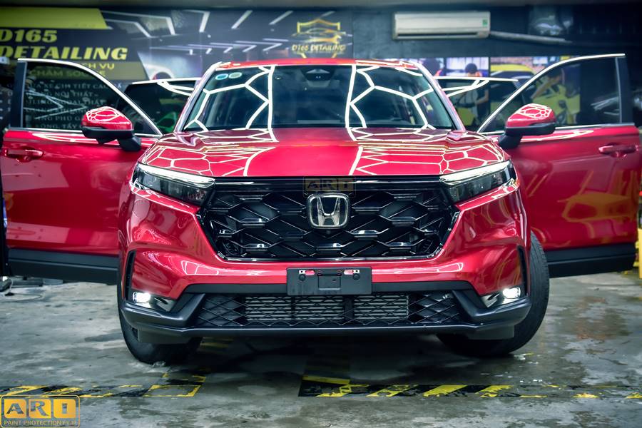 Dán PPF xe Honda CRV màu đỏ