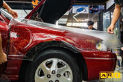 Dán PPF xe Toyota Camry màu đỏ - Hình 4