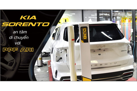 KIA SORENTO Dán PPF ARI T65 bảo vệ sơn tối đa