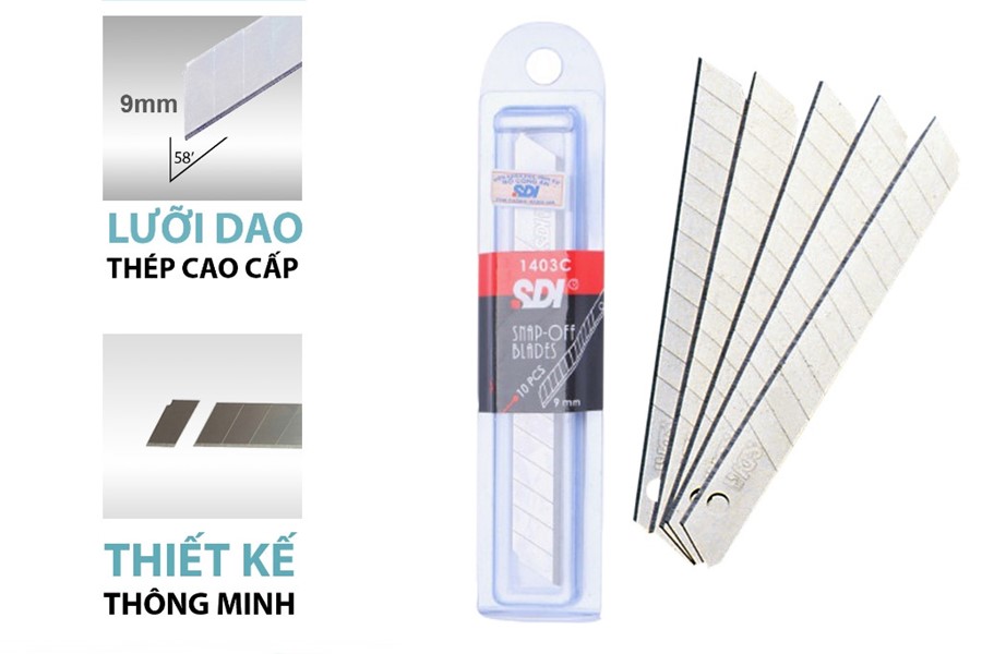 Lưỡi dao rọc giấy SDI 1403C 9mm