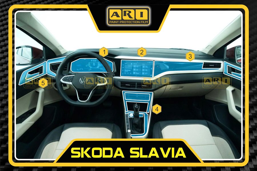 Dán PPF nội thất Skoda Slavia